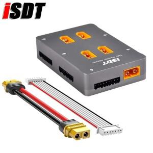 ISDT PC-4860 XT60 커넥터가 있는 1-8S 안전 병렬 보드 Rc Lipo 자동차 트럭 비행기 드론 장난감용 CNC 커