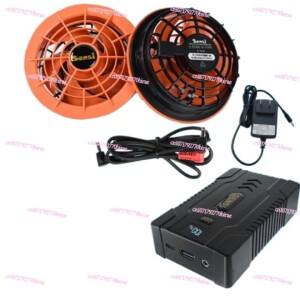 야외 냉각 24V 에어컨 의류 팬 여름 내열성 작업복 고속 배터리 보조베터리 액세서리