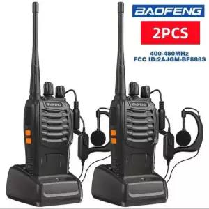 바오펑 888S 무전기 BF-888S 아마추어 무선 양방향 UHF400-470MHz 16채널 2개 (선택사항) 헤드셋 USB