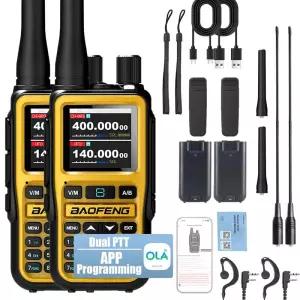 바오펑 5R미니 무전기 6밴드 항공밴드 수신 무선 프로그래밍 타입-C 충전 NOAA 날씨 스캔 미니 양방향