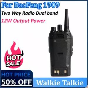 바오펑 1909 12W 타입 C 충전식 듀얼 밴드 고출력 장거리 무전기 BF888S UV-82 UV5R