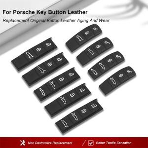 포르쉐 호환 파나메라 카이엔 마 911 타이 718 박스터 카이맨용 자동차 키 케이스 고무 패드 리모컨 버튼