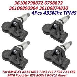 타이어 압력 센서, BMW F30 328i 335i F12 7 X3 F25 Z4 E89 미니 R59 ROOLS ROYCE 고스트 36106798872 TPMS