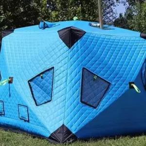 원터치 큐브 텐트 돔 캠핑 차박 보온 겨울용 누빔 방한