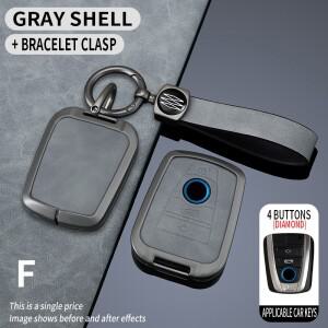 아연 금속 가죽 원격 자동차 키 커버 케이스 쉘 BMW 호환 I3 I8 시리즈 홀더 스타일링 보호 체인 액세서리