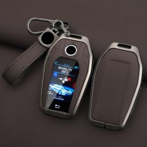 아연 합금 자동차 키 케이스 BMW 호환 7 시리즈 730 740 535L E6 X3 X5 X7 LED 스마트 리모컨 키체인 액세