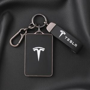 TPU 가죽 자동차 NFC 키 케이스 커버 보호대 거치대 쉘 포브 테슬라 호환 모델 호환 3 S X Y용 키리스 액세