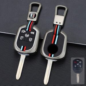 아연 합금 실리콘 자동차 키 케이스 커버 포브 원격 거치대 포드 호환 머스탱 익스페디션 엣지 익스플로러