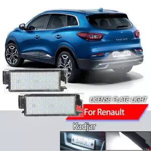 르노 카드자 2015 2016 2017 2018 2019 2020용 캔버스 에러 프리 차량용 LED 시그널 라이트 번호판등 2개
