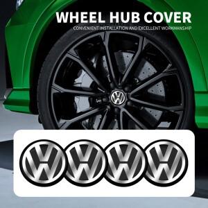 4Pcs 56mm 자동차 휠 센터 허브 캡 로고 스티커 폭스 바겐 Touran 비틀 골프 Passat Jetta 폴로 Bora CC La