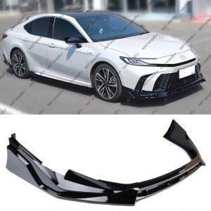 휠엑스 프론트 립, 2025 토요타 캠리 SE XSE, 에어 댐 로어 친 범퍼 스플리터 보호 바디 키트(글로스 블랙)와 호환됩니다