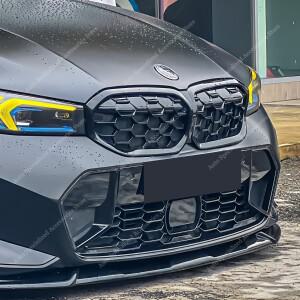 BMW G20 G21 LCI 글로스 블랙 ABS 프론트 범퍼 바 그릴 320i M340i 2022-2025 페이스리프트 바디킷 튜닝