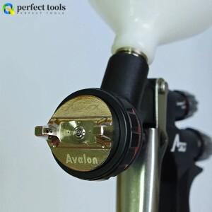 A30 LVMP 아발론 에어브러시 페인트 스프레이 건 중압 바니시 공압식 0.81.0mm 노즐