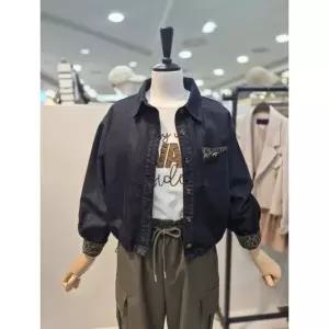 [갤러리아] (르니앤맥코이)레오파트 포인트 크롭 데님 셔츠(MN02BL070HJY)