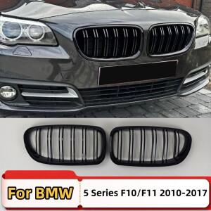 BMW 5 시리즈 F10 F11 F18 2010-2017 520i 535i xDrive 프론트 범퍼 그릴 키드니 바디킷 튜닝 액세서리 스
