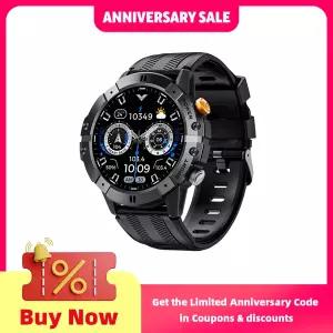 호환  CUBOT C29 남성용 스마트 워치 1.52 인치 1ATM 방수 스포츠 시계 410mAh 배터리 블루투스 통화 심박