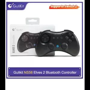 호환  GuliKit Elves 2 게임 컨트롤러 스위치스위치 2 윈도우용 730Hz 블루투스 폴링 레이트 게임패드 스위