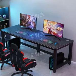 컴퓨터 테이블 대형 긴 게이밍 책상 pc방 데스크 게이밍테이블 2인용