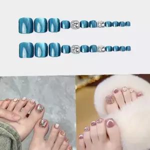 손발톱 패디큐어 자석 네일팁 우아한 무드 셀프네일 홈케어용 화려한 디자인 19종