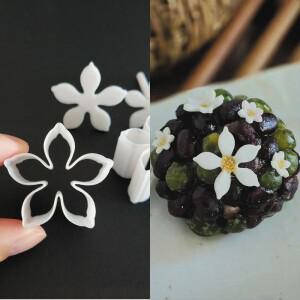 2024 Berry Wagashi 꽃칼 연도 폴리머 점토 칼 금형 잎 모양 절단 귀걸이 보석 엠보 도구