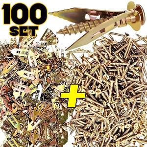 10010set 나사가 있는 헤비 듀티 셀프 드릴링 건식벽 앵커 석고 다웰 금속 확장용 태핑