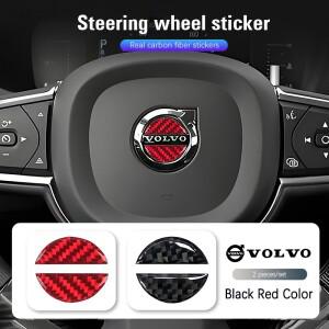 자동차 스티어링 휠 스티커 탄소 섬유 액세서리 볼보 Xc60 V40 V60 S60 V50 V90 S80 C40 V70 Rdesign