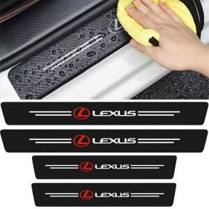 렉서스 F 스포츠 GX460 Ct200h IS250 ES 220D GS GX IS LS LX NX용 자동차 문턱 보호 엠블럼 스티커 액세서