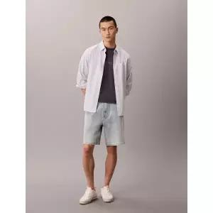 [롯데백화점]캘빈클라인 남성 CK 90s 스톤블루 데님 반바지 청반바지 4RG729G (4RG729G-ZMF)