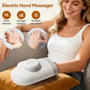 전기 손 마사지기 공기압 주무름 손목 에어백 압박 손가락 마사지 장갑 지압 손바닥