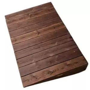 원목 경사로 난간 안전 받침대 나무판 나무 진입로