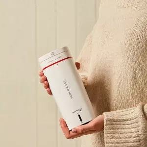 휴대용 전기 주전자 물병 빠른 끓이는 보일러 야외 여행용 스테인리스 스틸 라이너 500ml 220V