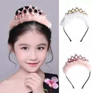 귀여운 축제 선물 왕관 소녀 헤어 밴드 후프 머리띠 생일 머리 장식