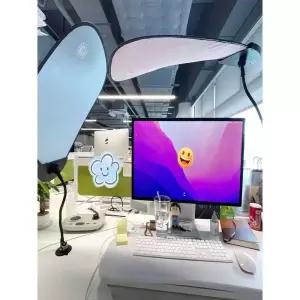 모니터 캐노피 사무실 햇빛 가리개 에어컨바람 가림막 눈부심 클립