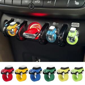 BMW 미니 쿠퍼 오리지널 스티커 F56 액세서리, 실리콘 자동차 모델 단추 커버 장식, 스타트 스톱 칼라