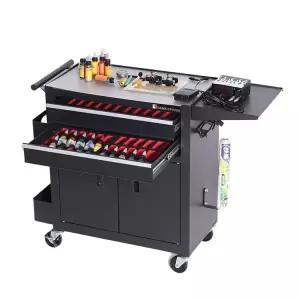 타투 선반 휴대용 작업대 이동식 스탠드 블랙 테이블 문신 높이조절 지지대 그림 삼각대