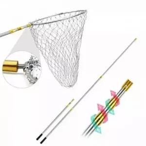 스테인리스 휴대용 해루질 접이식 뜰망 3단 뜰채 낚시