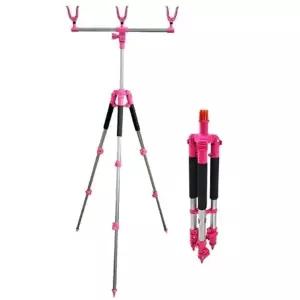 원투낚시 받침대 알루미늄 낚시대 거치대 3단 삼각대 길이조절 로드스탠드 소