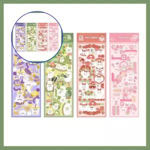 쌍문상회 폴꾸 꾸미기 세트 4종 필통 다이어리 재미있는 장식 스티커