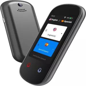 언어 번역기 장치 2026 음성/텍스트/오프라인/사진 번역용 양방향 AI 음성 150+ 온라인 번역 휴대용 견인차