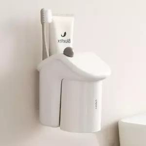 ( )욕실수납 칫솔 치약 거치대 양치컵세트 치솔걸이