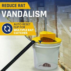 마우스 트랩 버킷 뚜껑 플립앤슬라이드 쥐덫 리셋 캐치 자동 겸용 멀티 실내외