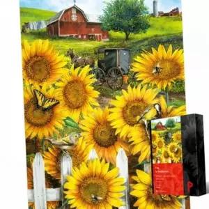 해바라기 퍼즐 힐링 명화 취미 500피스 직소