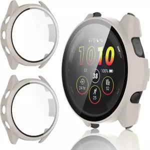 기미야키 2팩 가민 포러너 165 음악 화면 보호 케이스 [전체 커버] 내장 강화 유리 필름용 하드 PC 범퍼