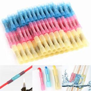 20 PCS 수축 커넥터 절연 18 버트 방수 압착 전기 22 와이어 단자