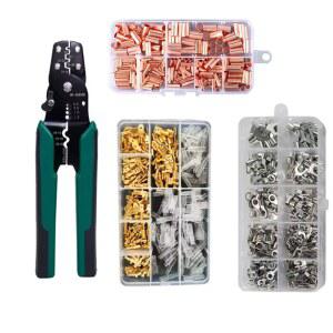 다기능 미니 전기 터미널 압착 펜치 도구 스트리핑 핸드 다중 와이어 절단 커넥터