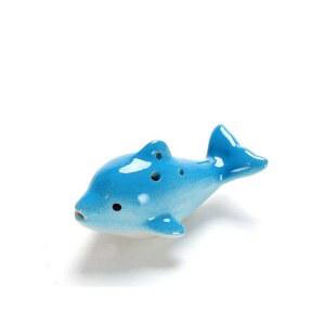 돌고래 세라믹 플루트 수제 AC 동물 12홀 보라색 1. 악기 오 훈제 위한