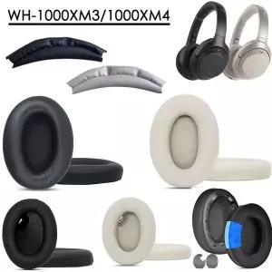 소니호환 WH-1000XM3 WH-1000XM4 헤드폰 교체용 이어 패드 wh 1000xm3 xm4 이어 쿠션 귀마개 베개 헤드밴드