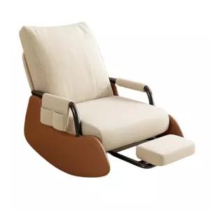 접이식 1인용 리클라이너 흔들의자 철제 프레임 페브릭 안락의자