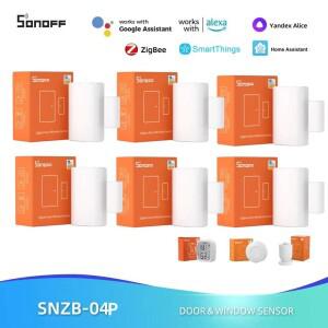 SONOFF ZigBee 도어 센서 온도 습도 SNZB-02D 지원 Alexa Google 홈 어시스턴트 Mqtt Smartthings Hub