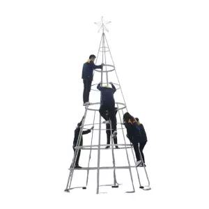 야외 성탄절 프레임라탄 잎 트리 호텔 크리스마스 초대형 무장식트리 무장식 크리스마스트리